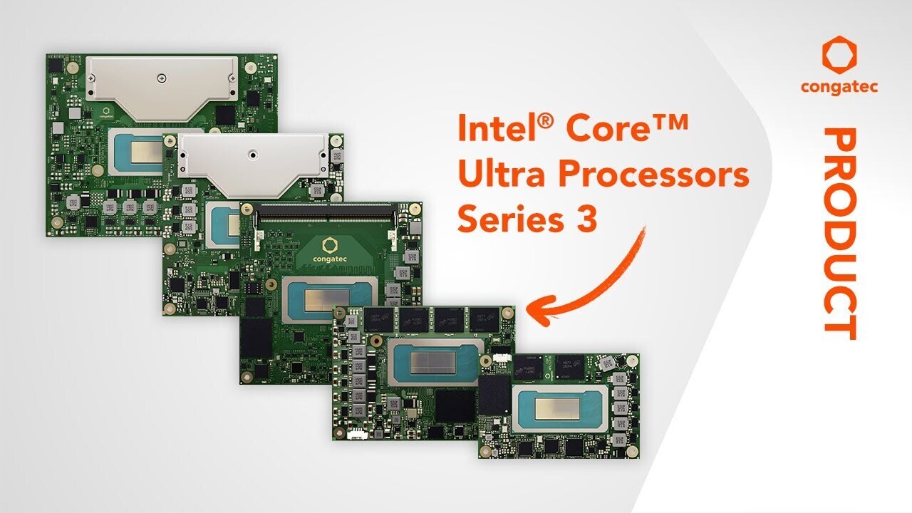 Congatec Unveils Intel Core Ultra Series 3 Modules for AI-Powered Embedded Systems