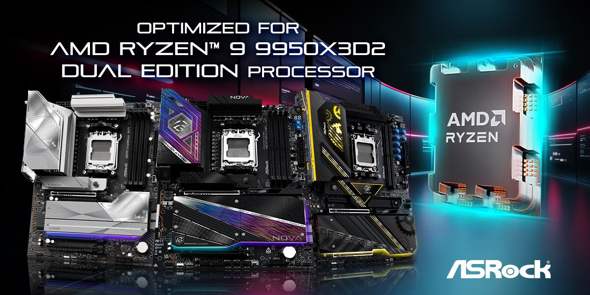 AMD Ryzen 9 9950X3D2 Dual Edition: ASRock AM5 Motherboards Lead the Charge for Next-Gen Performance