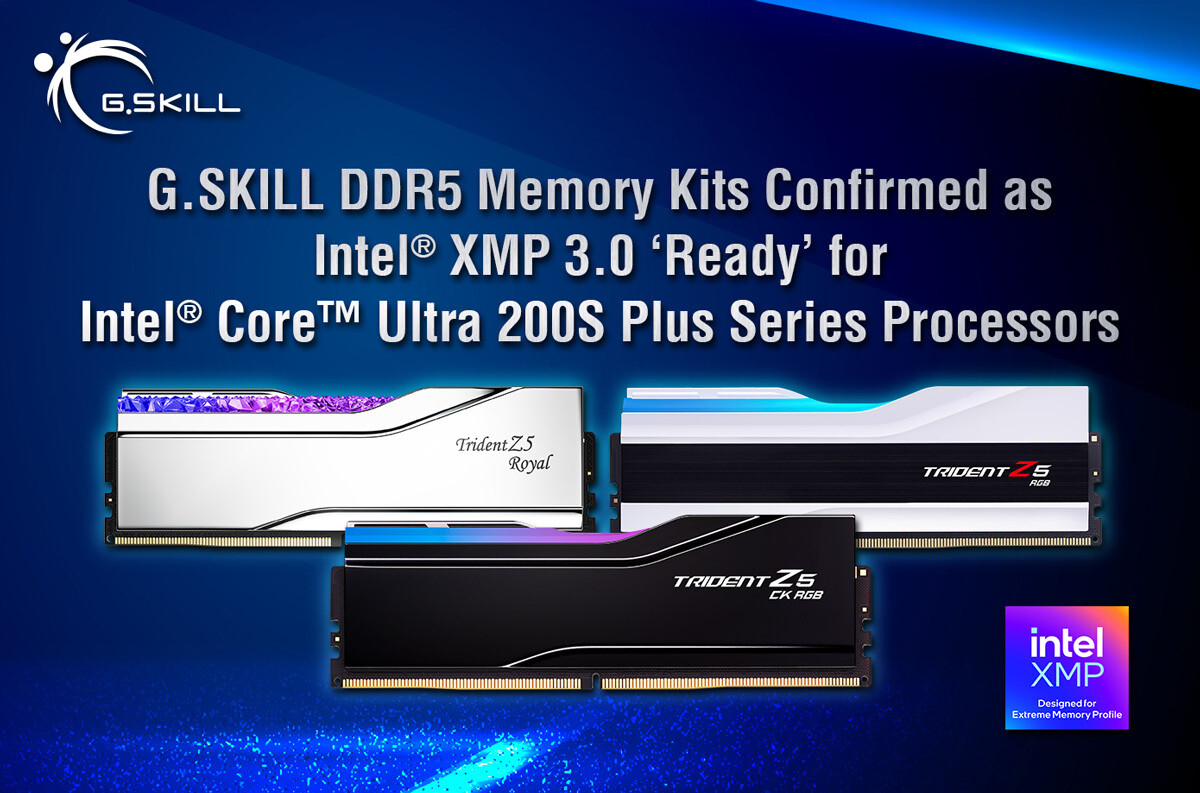 G.SKILL DDR5 Memory Pushes Limits with Intel XMP 3.0 Support