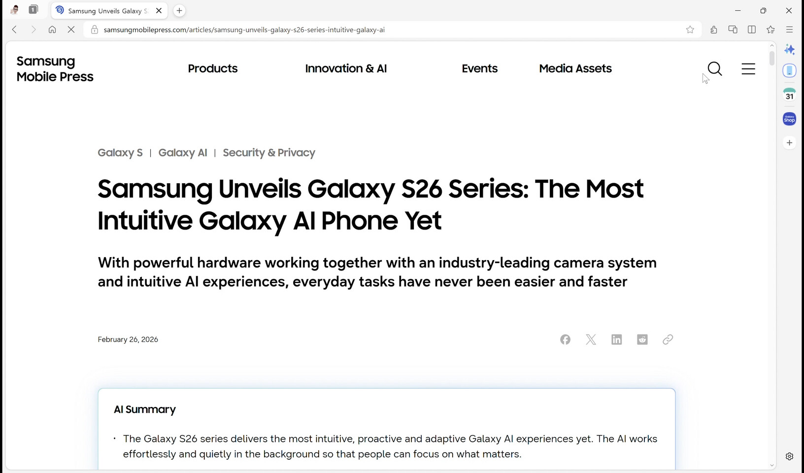Samsung Launches AI-Powered Browser for Windows, Bridging Mobile and Desktop Workflows