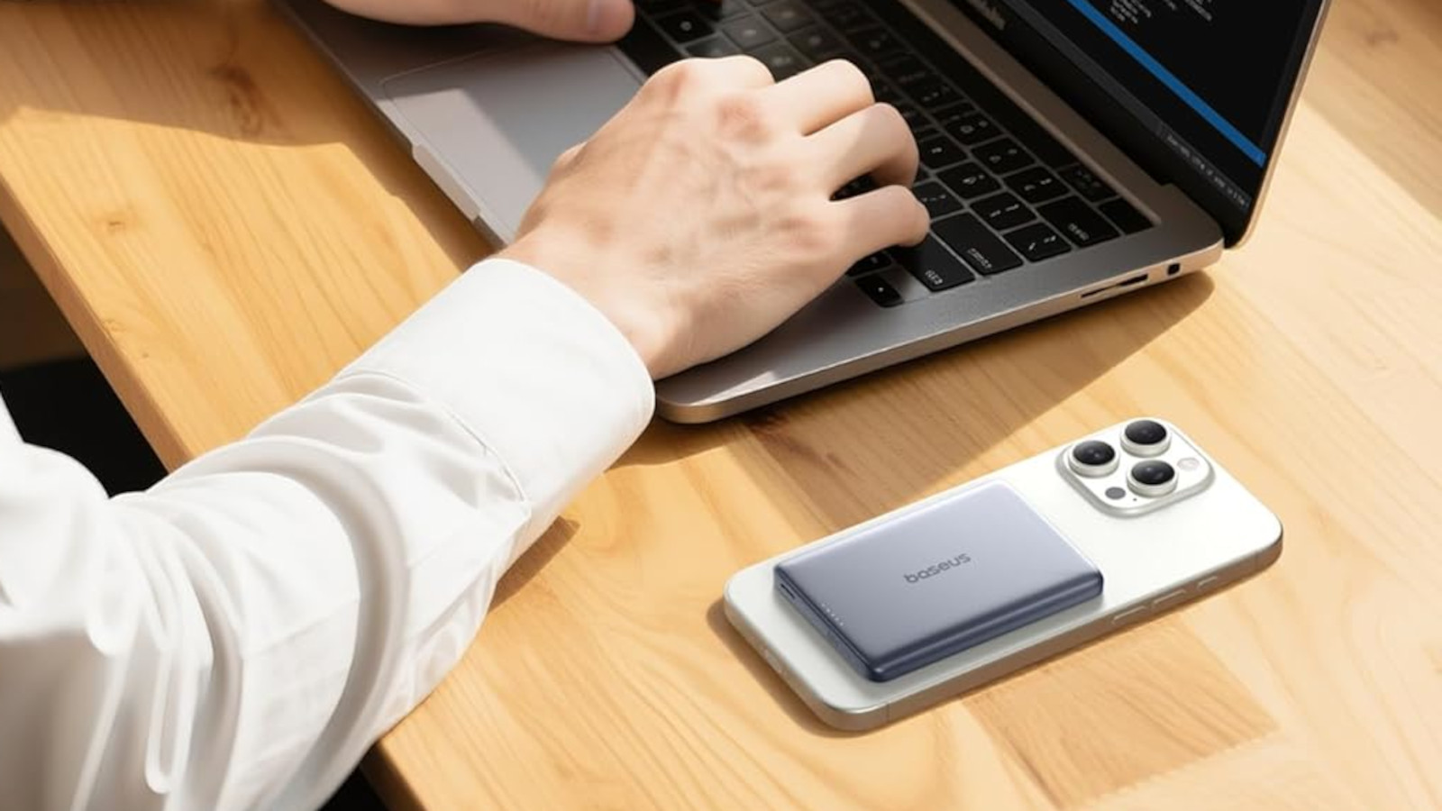 A compact, high-capacity MagSafe power bank cuts costs by nearly half
