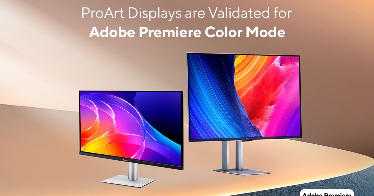ASUS ProArt Displays Now Support Adobe Premiere Color Mode
