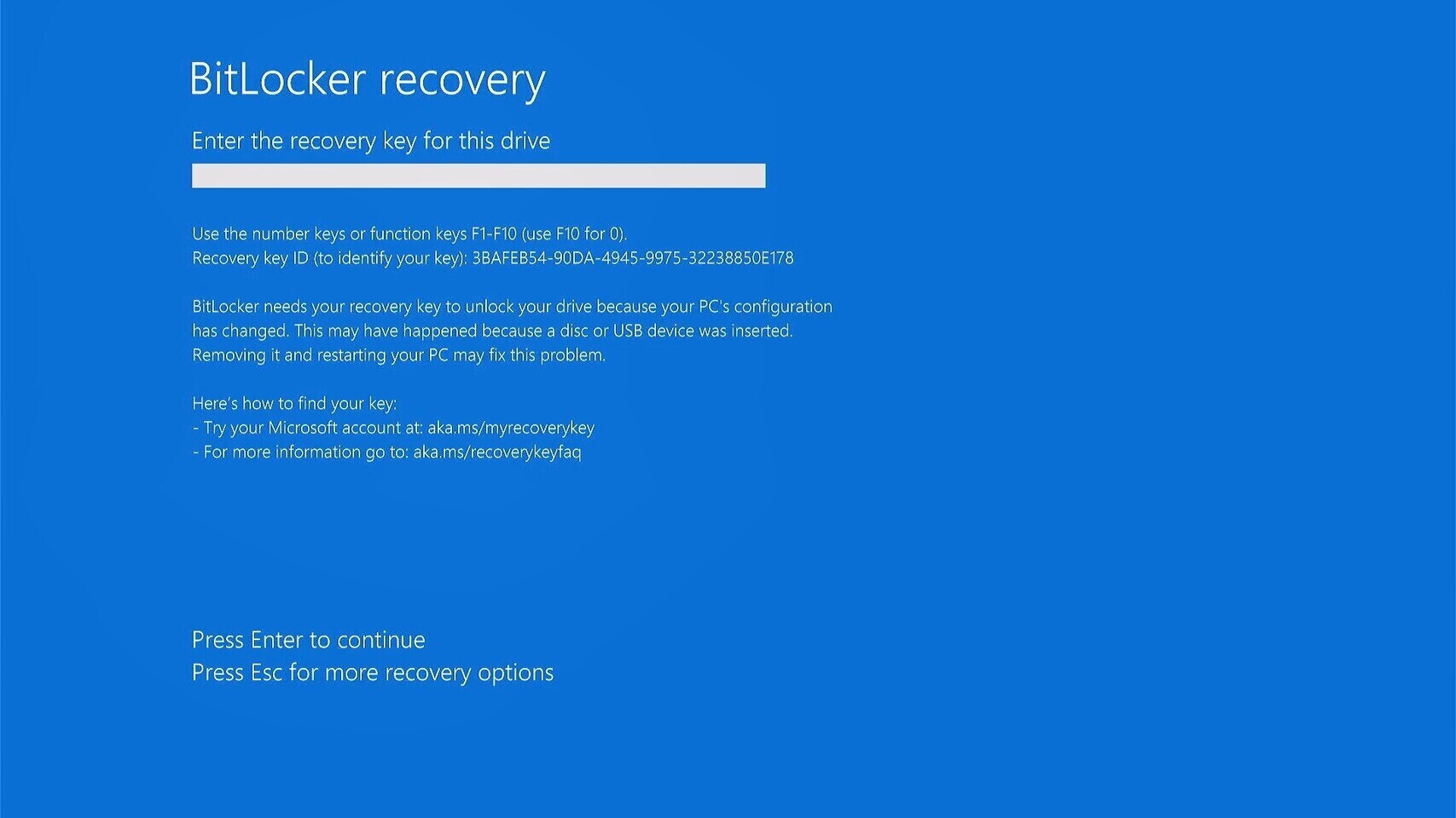 Windows 11 update triggers unexpected BitLocker recovery prompts