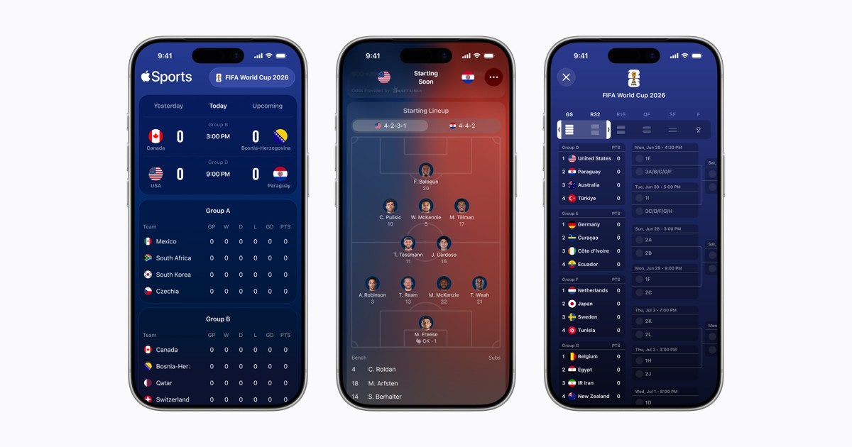 Apple Sports Expands Globally with World Cup Focus