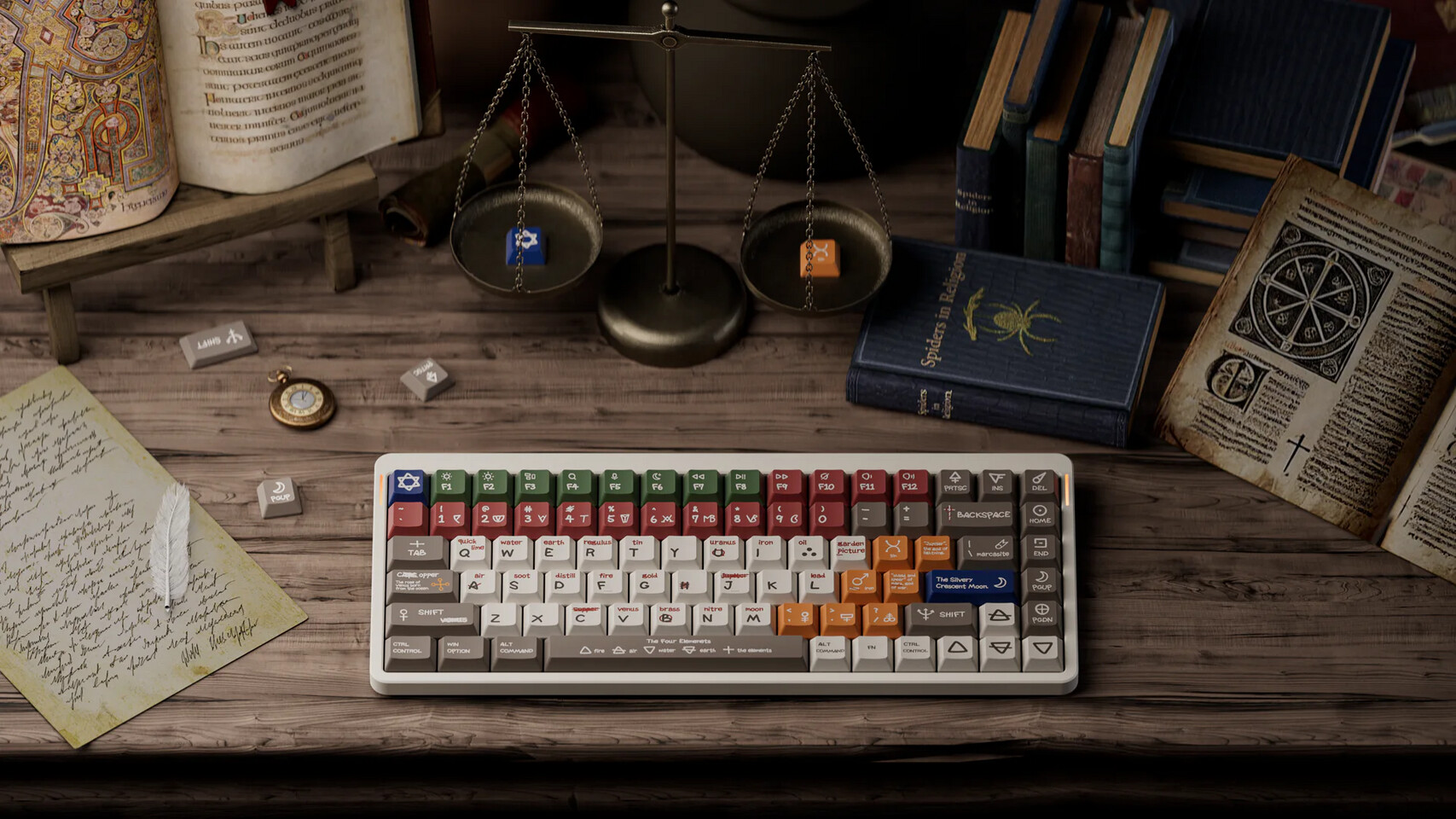 NuPhy Introduces Alchemical Manuscripts: A New Low-Profile Keycap Set for Mechanical Keyboard Enthusiasts