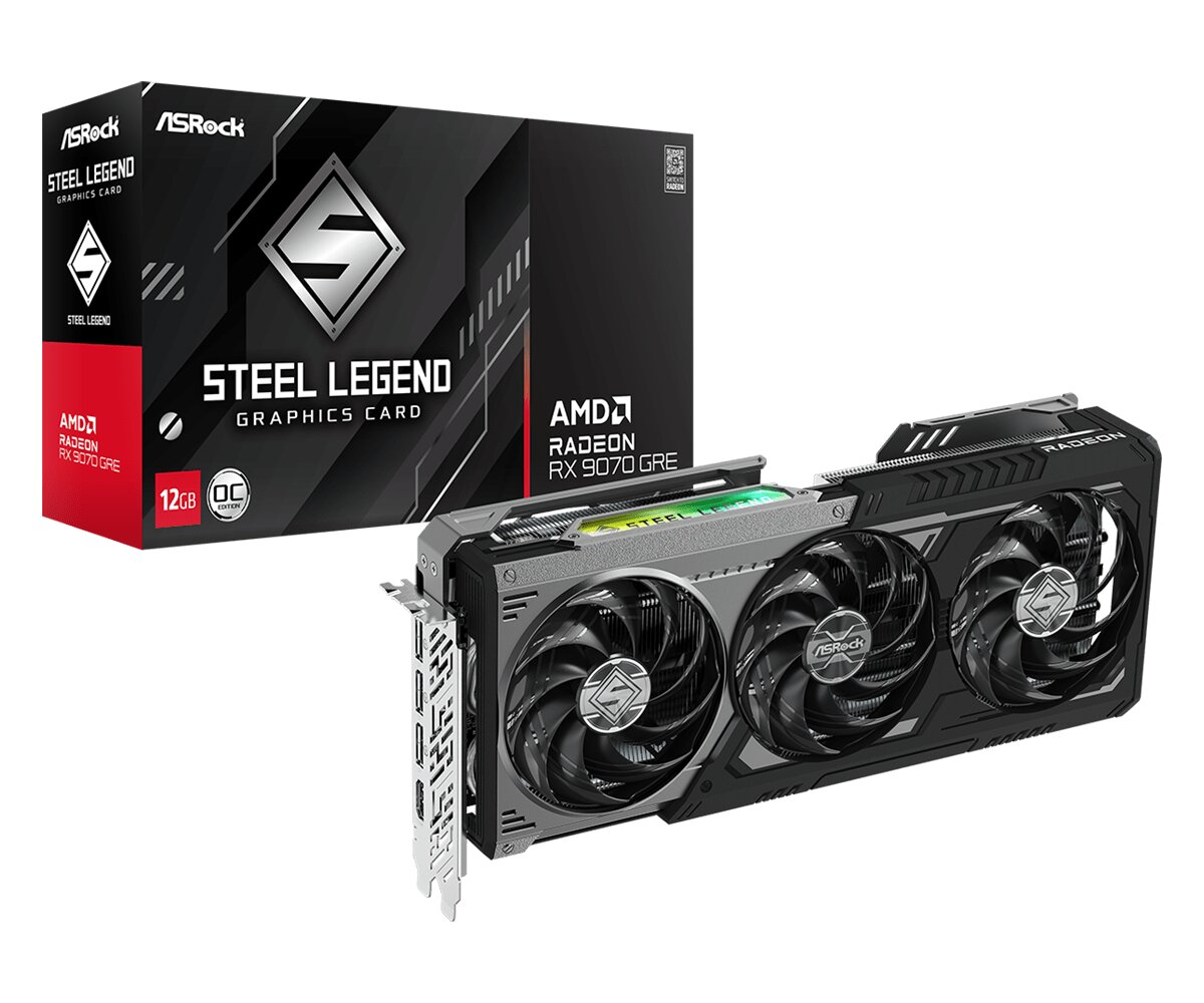 ASRock's RX 9070 GRE Steel Legend Dark: A Sleek Reimagining of Performance