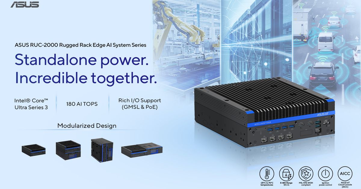 ASUS RUC-2000 Series: Edge AI Redefined with Rugged Resilience